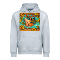 Heather Grey Fall coop animals pumpkin Urban Hoodie - Artiststas