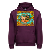 Mauve Wine Fall coop animals pumpkin Urban Hoodie - Artiststas