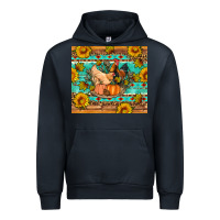 Navy Fall coop animals pumpkin Urban Hoodie - Artiststas