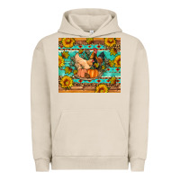 Pigment French Oak Fall coop animals pumpkin Urban Hoodie - Artiststas