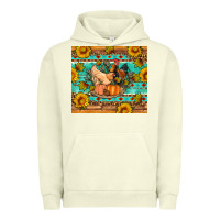 Pigment Pistachio Fall coop animals pumpkin Urban Hoodie - Artiststas