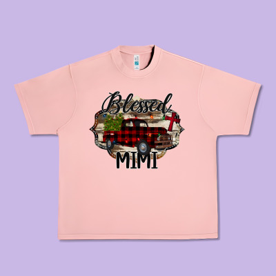 Blessed Mimi Christmas Truck Urban Heavy Tee Designed By Bettercallsaul