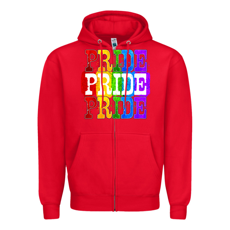 Pride Pride Pride Zipper Hoodie by FaDigitalArtStudio | Teevron