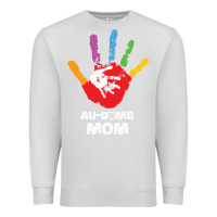 Dove Grey LIL Autism Mom Premium Sweatshirt - CowhideDigitalArt