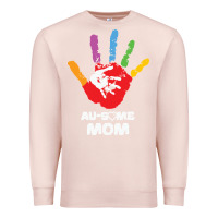 Pale Pink LIL Autism Mom Premium Sweatshirt - CowhideDigitalArt