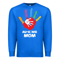 True Royal LIL Autism Mom Premium Sweatshirt - CowhideDigitalArt