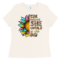 Bone she believed she could so she did Ladies Tee - NancyCooperArtShop