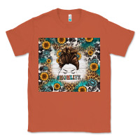 Copper mom life messy bun western Classic Tee - Jasminsmagicworld