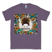 Lavender mom life messy bun western Classic Tee - Jasminsmagicworld