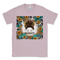 Lilac mom life messy bun western Classic Tee - Jasminsmagicworld