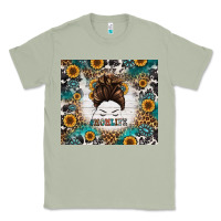 Matcha mom life messy bun western Classic Tee - Jasminsmagicworld