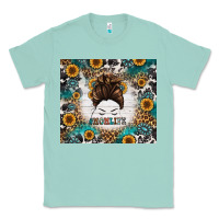 Seafoam mom life messy bun western Classic Tee - Jasminsmagicworld