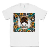 White mom life messy bun western Classic Tee - Jasminsmagicworld