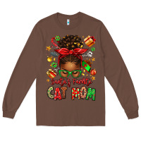 Chestnut santas favorite cat mom Long Sleeve Tee - texasbilliewilder