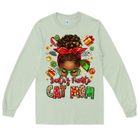 Matcha santas favorite cat mom Long Sleeve Tee - texasbilliewilder