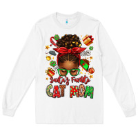White santas favorite cat mom Long Sleeve Tee - texasbilliewilder