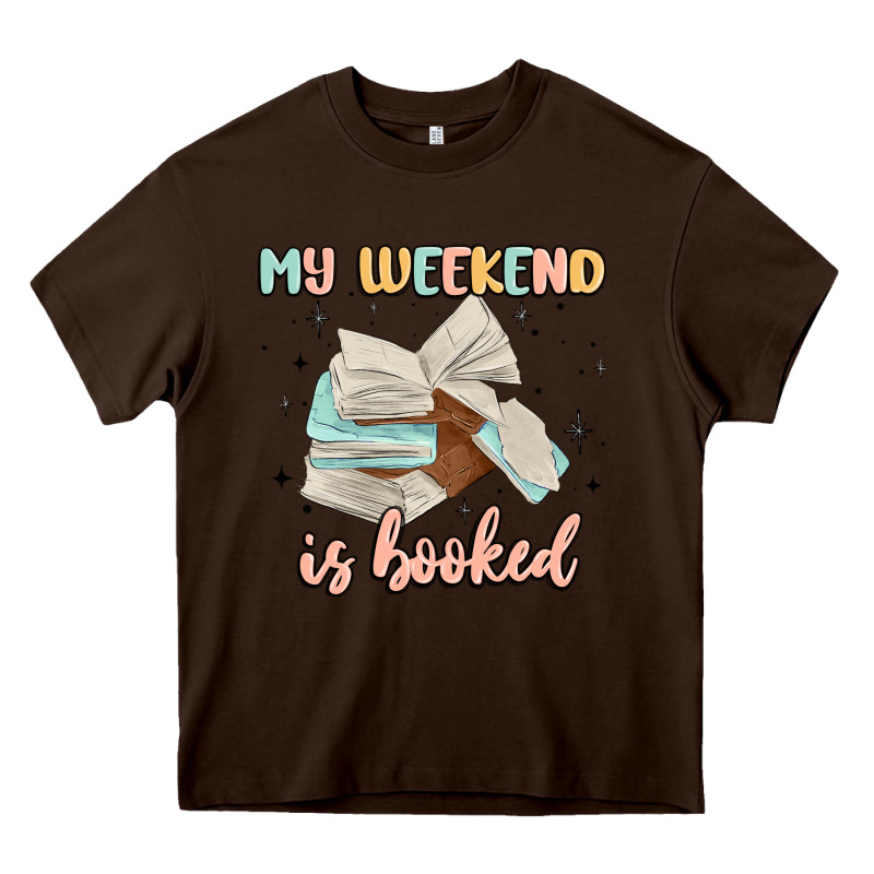 My Weekend Is Booked Heavy Core Tee by MaliasSmallBusiness | Teevron