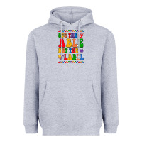 Heather Grey see the able not the label Heavyweight Hoodie - CowhideDigitalArt