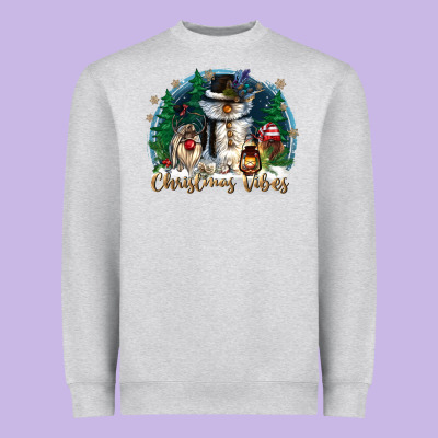 Christmas Vibes Heavyweight Sweatshirt Designed By Cowgirlartshop