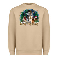 Mushroom christmas vibes Heavyweight Sweatshirt - CowGirlArtShop