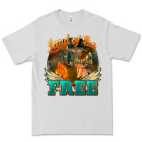 Dove Grey land of the free Premium Tee - NancyCooperArtShop
