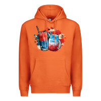 Red White And Blue Slushy Cocktail Premium Hoodie | Teevron