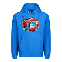 True Royal Red white and blue slushy cocktail Premium Hoodie - FaDigitalArtStudio
