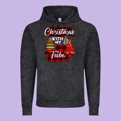Christmas With My Tribe Vintage Hoodie Designed By Bettercallsaul