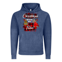 Vintage Denim Christmas With My Tribe Vintage Hoodie - Bettercallsaul