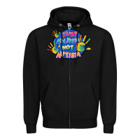 Black Cure ableism not Autism Zipper Hoodie - FaDigitalArtStudio