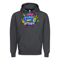 Smoke Cure ableism not Autism Zipper Hoodie - FaDigitalArtStudio