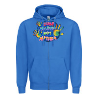 True Royal Cure ableism not Autism Zipper Hoodie - FaDigitalArtStudio