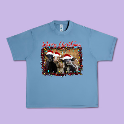 Merry Christmas Cows Urban Heavy Tee Designed By Bettercallsaul