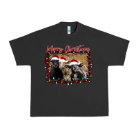 Pigment Black Merry Christmas Cows Urban Heavy Tee - Bettercallsaul