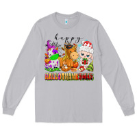 Moon Dust happy hallothanksmas farm animals Long Sleeve Tee - texasbilliewilder