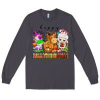 Smoke happy hallothanksmas farm animals Long Sleeve Tee - texasbilliewilder