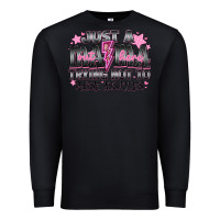 Black Just a Mama Out Here Trying Not To Raise Assholes Premium Sweatshirt - CowhideDigitalArt