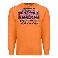Carrot Just a Mama Out Here Trying Not To Raise Assholes Premium Sweatshirt - CowhideDigitalArt
