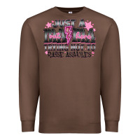 Chestnut Just a Mama Out Here Trying Not To Raise Assholes Premium Sweatshirt - CowhideDigitalArt