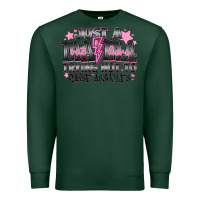 Sports Green Just a Mama Out Here Trying Not To Raise Assholes Premium Sweatshirt - CowhideDigitalArt