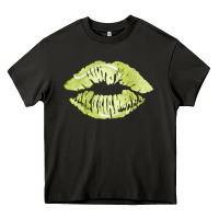 Asphalt tennis lips Heavy Core Tee - AdoDesignShop
