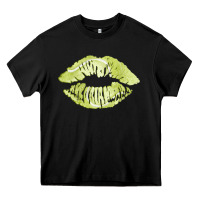 Black tennis lips Heavy Core Tee - AdoDesignShop