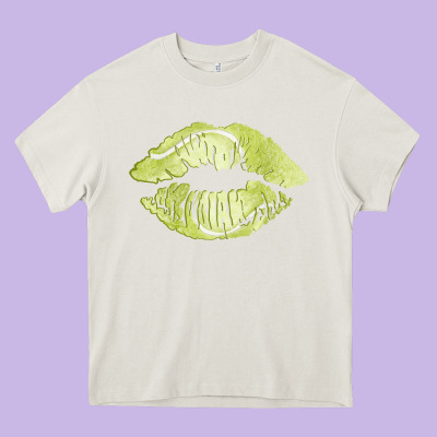 Tennis Lips Heavy Core Tee Designed By Adodesignshop