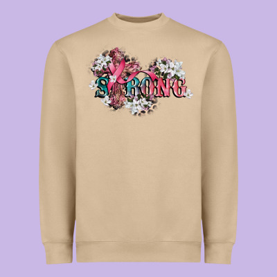 Strong Cancer Awareness 12 Inches 300 Dpi Heavyweight Sweatshirt Designed By Cowgirlartshop