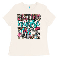 Bone resting nurse face Ladies Tee - NancyCooperArtShop