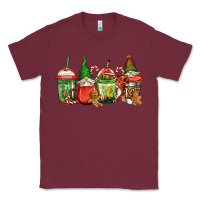 Burgundy christmas gnomes coffee Classic Tee - Jasminsmagicworld