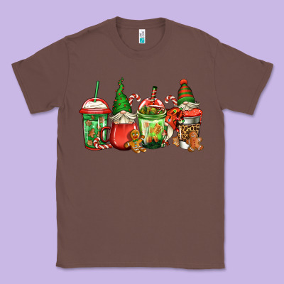 Christmas Gnomes Coffee Classic Tee Designed By Jasminsmagicworld