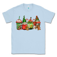 Dusty Blue christmas gnomes coffee Classic Tee - Jasminsmagicworld