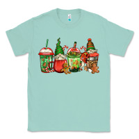Seafoam christmas gnomes coffee Classic Tee - Jasminsmagicworld