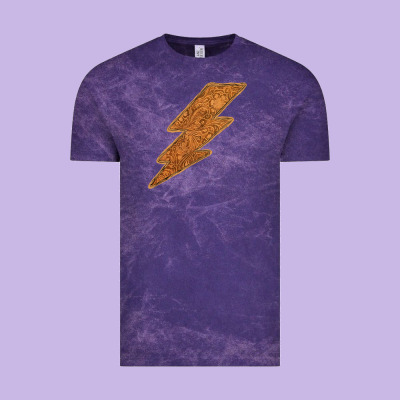 Western Vintage Pattern Lightning Vintage Tee Designed By Bettercallsaul